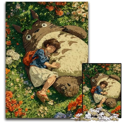 Puzzle für Erwachsene, 1000 Anime-Mädchen, Holzpuzzles, lustige Spiele, ganze Familie, für Kinder ab 14 Jahren, 50x75cm von JIANGENNF