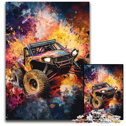 Puzzle für Erwachsene, 1000 Geländefahrzeuge, Holzpuzzle, lustige Spiele, ganze Familie, für Kinder ab 14 Jahren, 50x75cm Puzzle für Erwachsene, 1000 Geländefahrzeuge, Holzpuzzle, lustige Spiele, ganze Familie, für Kinder ab 14 Jahren, 50x75cm von JIANGENNF