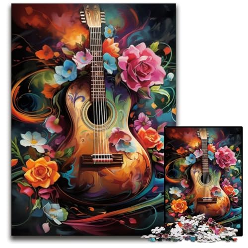 Puzzle für Erwachsene, 1000 Gitarren-Puzzles, Geburtstage, Feiertage, am besten für Weihnachten, 26x38cm/10,23x14,96 Zoll Puzzle für Erwachsene, 1000 Gitarren-Puzzles, Geburtstage, Feiertage, am besten für Weihnachten, 26x38cm/10,23x14,96 Zoll von JIANGENNF