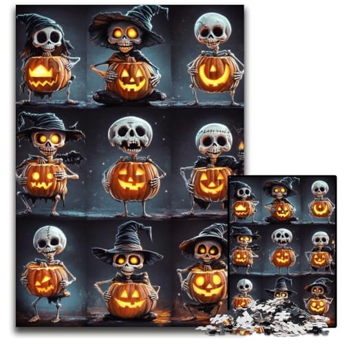 Puzzle für Erwachsene, 1000 Puzzles, Halloween-Collage, Holzpuzzle, Denksportaufgabe, Teenager und Heimdekoration, 50x75cm Puzzle für Erwachsene, 1000 Puzzles, Halloween-Collage, Holzpuzzle, Denksportaufgabe, Teenager und Heimdekoration, 50x75cm von JIANGENNF