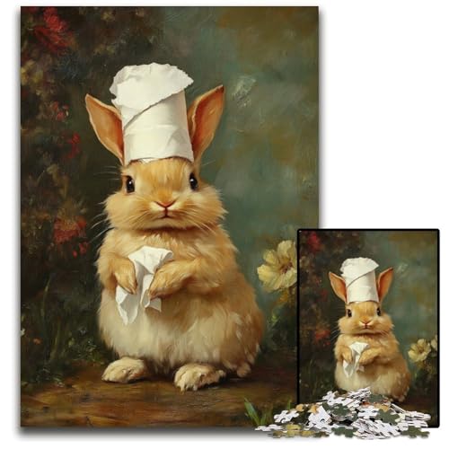 Puzzle für Erwachsene, 1000 Puzzles, Hase spielt mit Toilettenpapier, Holzpuzzle, Lernspiele, stärkt die Liebe zwischen Paaren, für Kinder ab 14 Jahren, 50x75cm Puzzle für Erwachsene, 1000 Puzzles, Hase spielt mit Toilettenpapier, Holzpuzzle, Lernspiele, stärkt die Liebe zwischen Paaren, für Kinder ab 14 Jahren, 50x75cm von JIANGENNF