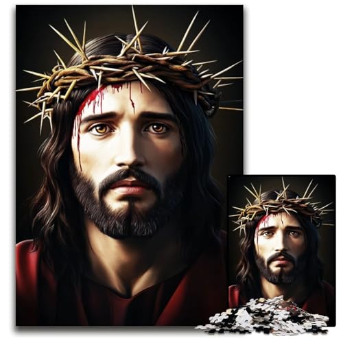 Puzzle für Erwachsene, 1000 Puzzles, Jesus-Puzzle, Lernspielzeug, ganze Familie, ab 14 Jahren, 50x75cm Puzzle für Erwachsene, 1000 Puzzles, Jesus-Puzzle, Lernspielzeug, ganze Familie, ab 14 Jahren, 50x75cm von JIANGENNF