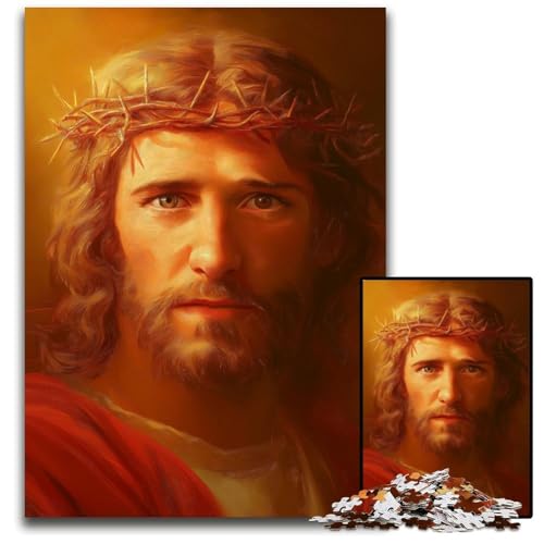 Puzzle für Erwachsene, 1000 Puzzles, Jesus-Puzzle, Lernspielzeug, ganze Familie, ab 14 Jahren, 50x75cm Puzzle für Erwachsene, 1000 Puzzles, Jesus-Puzzle, Lernspielzeug, ganze Familie, ab 14 Jahren, 50x75cm von JIANGENNF