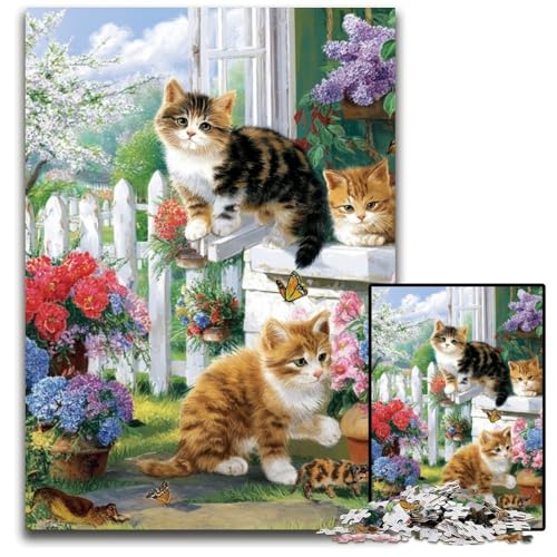 Puzzle für Erwachsene, 1000 Puzzles, Löwen-Familienpuzzle, Lernspielzeug, ganze Familie, ab 14 Jahren, 50x75cm Puzzle für Erwachsene, 1000 Puzzles, Löwen-Familienpuzzle, Lernspielzeug, ganze Familie, ab 14 Jahren, 50x75cm von JIANGENNF