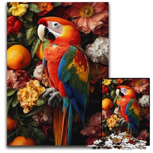 Puzzle für Erwachsene, 1000 Puzzles, Papageienblumen, Puzzle, Lernspielzeug, ganze Familie, ab 14 Jahren, 50x75cm Puzzle für Erwachsene, 1000 Puzzles, Papageienblumen, Puzzle, Lernspielzeug, ganze Familie, ab 14 Jahren, 50x75cm von JIANGENNF