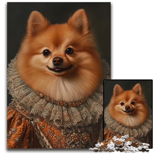 Puzzle für Erwachsene, 1000 Puzzles, Pommersches Puzzle, Lernspielzeug, ganze Familie, ab 14 Jahren, 26x38cm von JIANGENNF