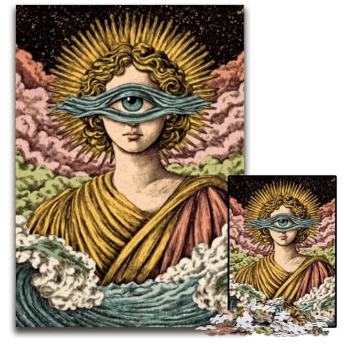 Puzzle für Erwachsene, 1000 Puzzles, Tarot-Figuren, Holzpuzzle, Spielspielzeug, einzigartige Heimdekoration und Geschenke für Kinder ab 14 Jahren, 50x75cm Puzzle für Erwachsene, 1000 Puzzles, Tarot-Figuren, Holzpuzzle, Spielspielzeug, einzigartige Heimdekoration und Geschenke für Kinder ab 14 Jahren, 50x75cm von JIANGENNF
