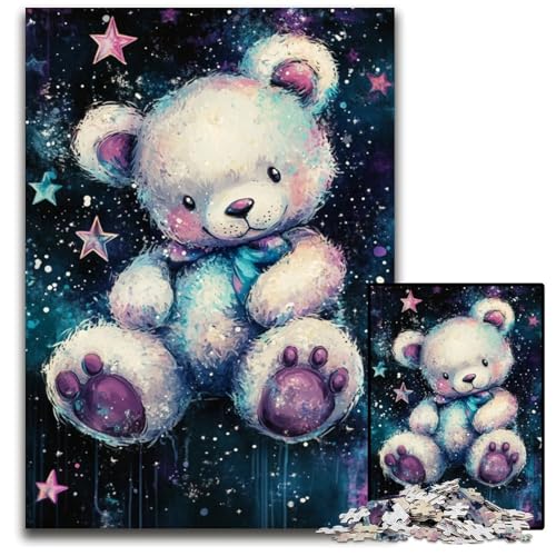 Puzzle für Erwachsene, 1000 Puzzles, Teddybär-Puzzle, Lernspielzeug, ganze Familie, ab 14 Jahren, 50x75cm Puzzle für Erwachsene, 1000 Puzzles, Teddybär-Puzzle, Lernspielzeug, ganze Familie, ab 14 Jahren, 50x75cm von JIANGENNF
