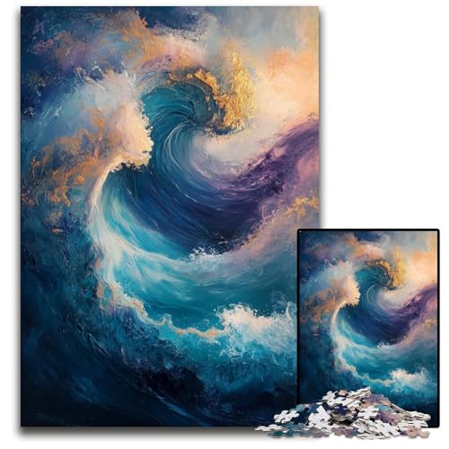 Puzzle für Erwachsene, 1000 Puzzles, Wellen-Puzzle, Lernspielzeug, ganze Familie, ab 14 Jahren, 50x75cm Puzzle für Erwachsene, 1000 Puzzles, Wellen-Puzzle, Lernspielzeug, ganze Familie, ab 14 Jahren, 50x75cm von JIANGENNF