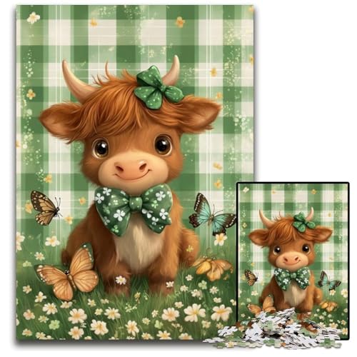 Puzzle für Erwachsene, 1000 Puzzles, Yak-Puzzle, Lernspielzeug, ganze Familie, ab 14 Jahren, 26x38cm von JIANGENNF