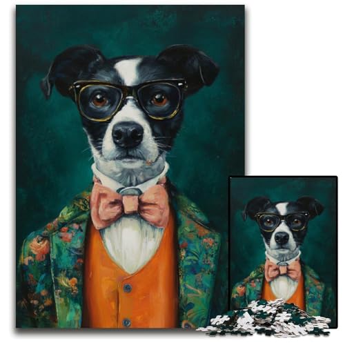 Puzzle für Erwachsene, 1000 Puzzles, passend für Hunde, Lernspielzeug, ganze Familie, ab 14 Jahren, 26x38cm Puzzle für Erwachsene, 1000 Puzzles, passend für Hunde, Lernspielzeug, ganze Familie, ab 14 Jahren, 26x38cm von JIANGENNF