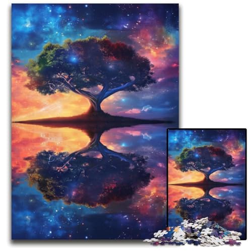 Puzzle für Erwachsene, 1000 Teile, „Der Baum des Lebens“, Papp-Puzzle, Denkspiel, interaktives Familienspiel, geeignet für Kinder ab 14 Jahren, 26x38cm/10,23x14,96 Zoll Puzzle für Erwachsene, 1000 Teile, „Der Baum des Lebens“, Papp-Puzzle, Denkspiel, interaktives Familienspiel, geeignet für Kinder ab 14 Jahren, 26x38cm/10,23x14,96 Zoll von JIANGENNF
