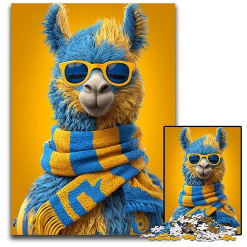 Puzzle für Erwachsene, 1000 Teile, Alpaka-Puzzle aus Holz, Denksportaufgabe, einzigartige Geburtstags- und Geschenkideen für Kinder ab 14 Jahren, 50x75cm Puzzle für Erwachsene, 1000 Teile, Alpaka-Puzzle aus Holz, Denksportaufgabe, einzigartige Geburtstags- und Geschenkideen für Kinder ab 14 Jahren, 50x75cm von JIANGENNF