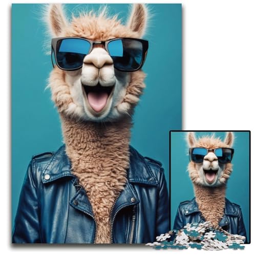 Puzzle für Erwachsene, 1000 Teile, Alpaka-Puzzle aus Pappe, Lernspielzeug, ganze Familie, ab 14 Jahren, 26x38cm Puzzle für Erwachsene, 1000 Teile, Alpaka-Puzzle aus Pappe, Lernspielzeug, ganze Familie, ab 14 Jahren, 26x38cm von JIANGENNF
