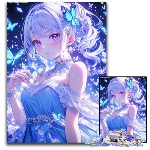 Puzzle für Erwachsene, 1000 Teile, Anime-Mädchen, Holzpuzzle, Weihnachten, Halloween, Ostern, Neujahr, 50x75cm Puzzle für Erwachsene, 1000 Teile, Anime-Mädchen, Holzpuzzle, Weihnachten, Halloween, Ostern, Neujahr, 50x75cm von JIANGENNF