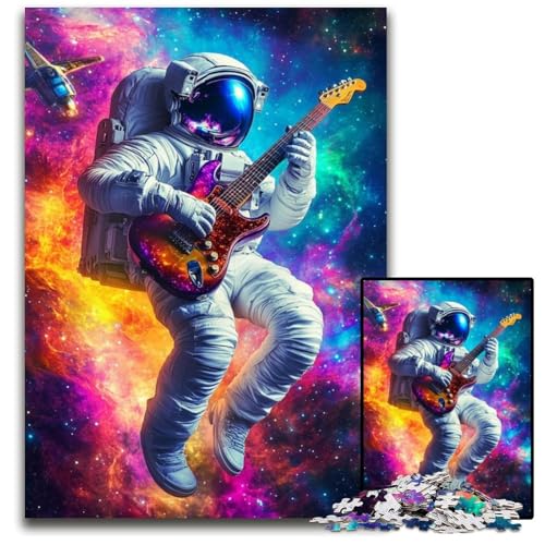 Puzzle für Erwachsene, 1000 Teile, Astronaut spielt Gitarre, Kartonpuzzle, pädagogische Herausforderung, tolles Geschenk für die ganze Familie, für Kinder ab 14 Jahren, 26x38cm Puzzle für Erwachsene, 1000 Teile, Astronaut spielt Gitarre, Kartonpuzzle, pädagogische Herausforderung, tolles Geschenk für die ganze Familie, für Kinder ab 14 Jahren, 26x38cm von JIANGENNF