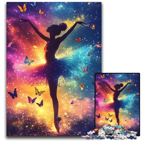 Puzzle für Erwachsene, 1000 Teile, Balletttänzerin, Kartonpuzzle, lustige Spiele, ganze Familie, für Kinder ab 14 Jahren, 26x38cm Puzzle für Erwachsene, 1000 Teile, Balletttänzerin, Kartonpuzzle, lustige Spiele, ganze Familie, für Kinder ab 14 Jahren, 26x38cm von JIANGENNF