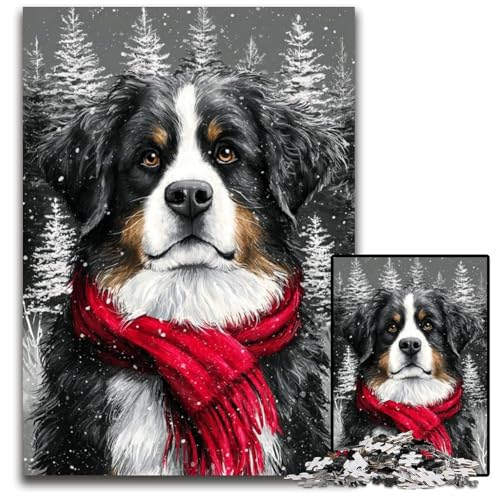 Puzzle für Erwachsene, 1000 Teile, Berner Sennenhund, Kartonpuzzle, pädagogisches Denkspiel, künstlerische Heim- und Bürodekoration, ab 14 Jahren, 26x38cm Puzzle für Erwachsene, 1000 Teile, Berner Sennenhund, Kartonpuzzle, pädagogisches Denkspiel, künstlerische Heim- und Bürodekoration, ab 14 Jahren, 26x38cm von JIANGENNF