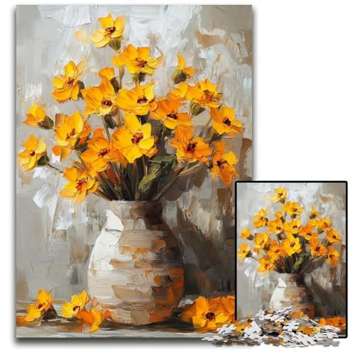 Puzzle für Erwachsene, 1000 Teile, Blumenkunst, Kartonpuzzle, Weihnachten, Halloween, Ostern, Neujahr, 26x38cm Puzzle für Erwachsene, 1000 Teile, Blumenkunst, Kartonpuzzle, Weihnachten, Halloween, Ostern, Neujahr, 26x38cm von JIANGENNF