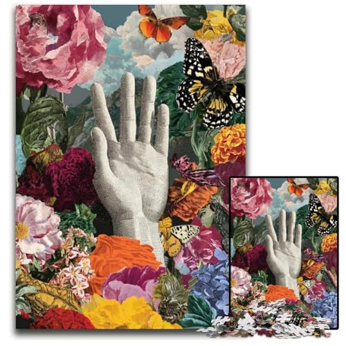 Puzzle für Erwachsene, 1000 Teile, Blumenpalmen, Kartonpuzzle, pädagogisches Denkspiel, künstlerische Heim- und Bürodekoration, ab 14 Jahren, 26x38cm Puzzle für Erwachsene, 1000 Teile, Blumenpalmen, Kartonpuzzle, pädagogisches Denkspiel, künstlerische Heim- und Bürodekoration, ab 14 Jahren, 26x38cm von JIANGENNF