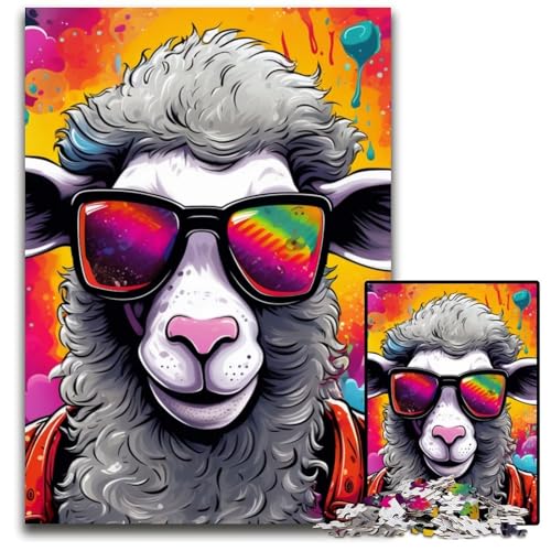 Puzzle für Erwachsene, 1000 Teile, Bunte Alpakas, Holzpuzzle, Denkspiel, interaktives Familienspiel, geeignet für Kinder ab 14 Jahren, 50x75cm/19,68x29,52 Zoll Puzzle für Erwachsene, 1000 Teile, Bunte Alpakas, Holzpuzzle, Denkspiel, interaktives Familienspiel, geeignet für Kinder ab 14 Jahren, 50x75cm/19,68x29,52 Zoll von JIANGENNF