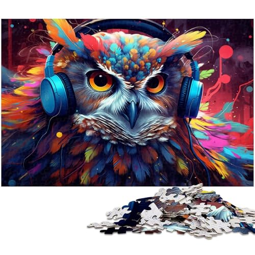 Puzzle für Erwachsene, 1000 Teile, Bunte Eule, Kartonpuzzle für Erwachsene, Denkspiel für Teenager und Familieninteraktion, 26 x 38 cm / 10,23 x 14,96 Zoll Puzzle für Erwachsene, 1000 Teile, Bunte Eule, Kartonpuzzle für Erwachsene, Denkspiel für Teenager und Familieninteraktion, 26 x 38 cm / 10,23 x 14,96 Zoll von JIANGENNF