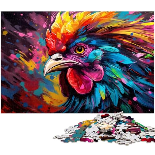Puzzle für Erwachsene, 1000 Teile, Bunte Schimpansen-Puzzles für Erwachsene, ideal für Familienspaß, Entspannung, 26 x 38 cm / 10,23 x 14,96 Zoll von JIANGENNF