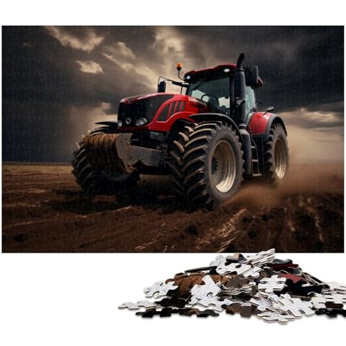 Puzzle für Erwachsene, 1000 Teile, Bunte Traktor-Puzzles für Erwachsene, ideal für Familienspaß, Entspannung, 50 x 75 cm / 19,68 x 29,52 Zoll Puzzle für Erwachsene, 1000 Teile, Bunte Traktor-Puzzles für Erwachsene, ideal für Familienspaß, Entspannung, 50 x 75 cm / 19,68 x 29,52 Zoll von JIANGENNF