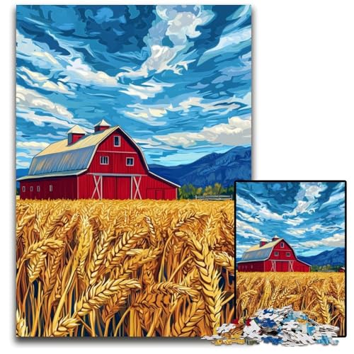 Puzzle für Erwachsene, 1000 Teile, Cartoon-Weizenfeld, Holzpuzzle, Lernspiele, DIY-Spielzeug, Geburtstagsgeschenk, Geschenke für 14-Jährige, 50x75cm Puzzle für Erwachsene, 1000 Teile, Cartoon-Weizenfeld, Holzpuzzle, Lernspiele, DIY-Spielzeug, Geburtstagsgeschenk, Geschenke für 14-Jährige, 50x75cm von JIANGENNF