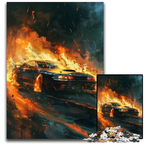 Puzzle für Erwachsene, 1000 Teile, Coole Autos, Papppuzzle, Eltern, Partner, Freunde – ab 14 Jahren, 26x38cm/10,23x14,96 Zoll Puzzle für Erwachsene, 1000 Teile, Coole Autos, Papppuzzle, Eltern, Partner, Freunde – ab 14 Jahren, 26x38cm/10,23x14,96 Zoll von JIANGENNF