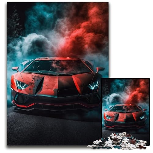 Puzzle für Erwachsene, 1000 Teile, Cooles Sportwagen-Puzzle für Erwachsene, Gehirn-Herausforderung, Teenager und Heimdekoration, 26x38cm/10,23x14,96 Zoll Puzzle für Erwachsene, 1000 Teile, Cooles Sportwagen-Puzzle für Erwachsene, Gehirn-Herausforderung, Teenager und Heimdekoration, 26x38cm/10,23x14,96 Zoll von JIANGENNF