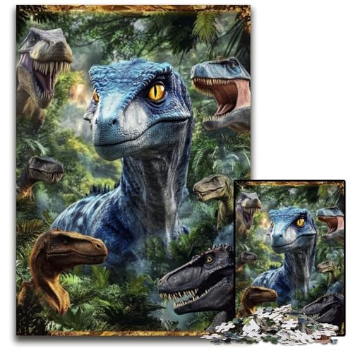 Puzzle für Erwachsene, 1000 Teile, Dinosaurier-Puzzle aus Karton, Lernspiele, DIY-Spielzeug, Geburtstagsgeschenk, Geschenke für 14-Jährige, 26x38cm Puzzle für Erwachsene, 1000 Teile, Dinosaurier-Puzzle aus Karton, Lernspiele, DIY-Spielzeug, Geburtstagsgeschenk, Geschenke für 14-Jährige, 26x38cm von JIANGENNF