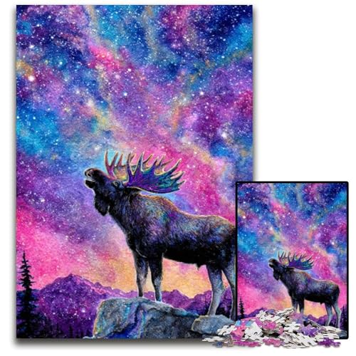 Puzzle für Erwachsene, 1000 Teile, Dschungel-Elch, Holzpuzzle, Lernspiele, DIY-Spielzeug, Geburtstagsgeschenk, Geschenke für 14-Jährige, 50x75cm Puzzle für Erwachsene, 1000 Teile, Dschungel-Elch, Holzpuzzle, Lernspiele, DIY-Spielzeug, Geburtstagsgeschenk, Geschenke für 14-Jährige, 50x75cm von JIANGENNF