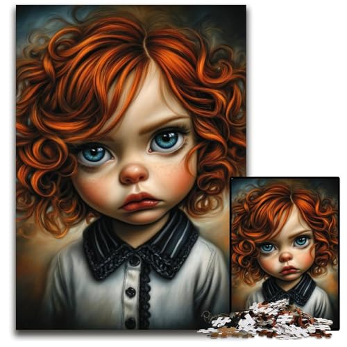 Puzzle für Erwachsene, 1000 Teile, Dunkles Mädchen, Kartonpuzzle, Weihnachten, Halloween, Ostern, Neujahr, 26x38cm Puzzle für Erwachsene, 1000 Teile, Dunkles Mädchen, Kartonpuzzle, Weihnachten, Halloween, Ostern, Neujahr, 26x38cm von JIANGENNF