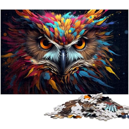 Puzzle für Erwachsene, 1000 Teile, Eulen-Holzpuzzle für Erwachsene, Denkspiel für Teenager und Familieninteraktion, 50 x 75 cm / 19,68 x 29,52 Zoll Puzzle für Erwachsene, 1000 Teile, Eulen-Holzpuzzle für Erwachsene, Denkspiel für Teenager und Familieninteraktion, 50 x 75 cm / 19,68 x 29,52 Zoll von JIANGENNF