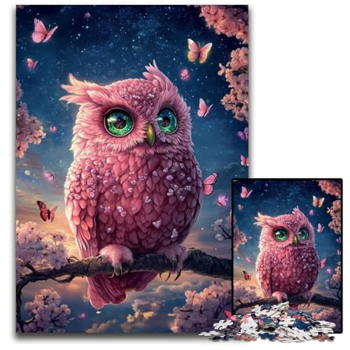 Puzzle für Erwachsene, 1000 Teile, Eulen-Puzzle aus Pappe, Heimdekoration, Familienspaß, ab 14 Jahren, 26x38cm Puzzle für Erwachsene, 1000 Teile, Eulen-Puzzle aus Pappe, Heimdekoration, Familienspaß, ab 14 Jahren, 26x38cm von JIANGENNF
