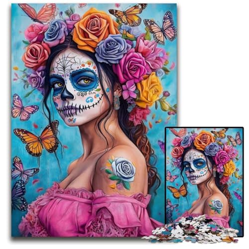 Puzzle für Erwachsene, 1000 Teile, Fantasie-Skelett, Holzpuzzle, Weihnachten, Halloween, Ostern, Neujahr, 50x75cm Puzzle für Erwachsene, 1000 Teile, Fantasie-Skelett, Holzpuzzle, Weihnachten, Halloween, Ostern, Neujahr, 50x75cm von JIANGENNF
