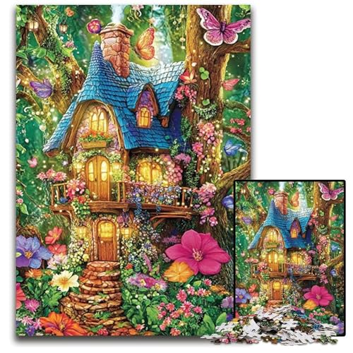 Puzzle für Erwachsene, 1000 Teile, Fantasy-Dorf, Holzpuzzle, Weihnachten, Halloween, Ostern, Neujahr, 50x75cm Puzzle für Erwachsene, 1000 Teile, Fantasy-Dorf, Holzpuzzle, Weihnachten, Halloween, Ostern, Neujahr, 50x75cm von JIANGENNF