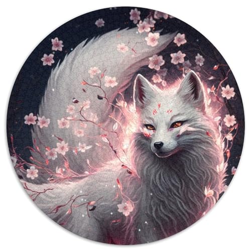 Puzzle für Erwachsene, 1000 Teile, Fantasy-Fuchs-Puzzle für Erwachsene, Lernspielzeug für Teenager, Heimbüro-Dekor (Größe 67,5 x 67,5 cm) von JIANGENNF