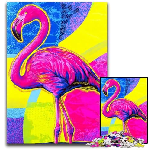 Puzzle für Erwachsene, 1000 Teile, Flamingo-Puzzle aus Holz, Lernspiele, DIY-Spielzeug, Geburtstagsgeschenk, Geschenke für 14-Jährige, 50x75cm Puzzle für Erwachsene, 1000 Teile, Flamingo-Puzzle aus Holz, Lernspiele, DIY-Spielzeug, Geburtstagsgeschenk, Geschenke für 14-Jährige, 50x75cm von JIANGENNF