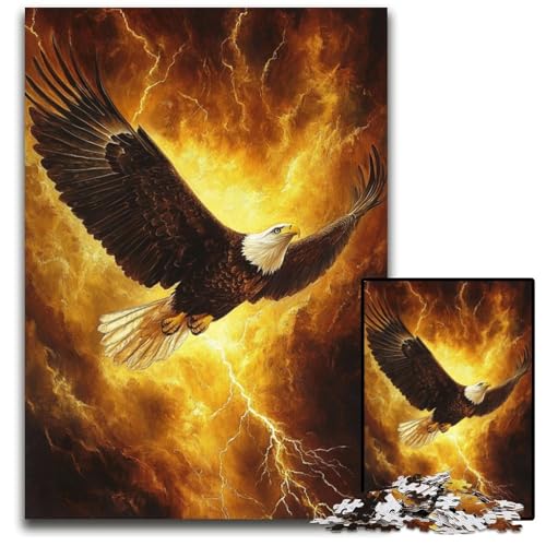 Puzzle für Erwachsene, 1000 Teile, Fliegender Adler, Karton-Puzzle, Lernspiele, DIY-Spielzeug, Geburtstagsgeschenk, Geschenke für 14-Jährige, 26x38cm Puzzle für Erwachsene, 1000 Teile, Fliegender Adler, Karton-Puzzle, Lernspiele, DIY-Spielzeug, Geburtstagsgeschenk, Geschenke für 14-Jährige, 26x38cm von JIANGENNF