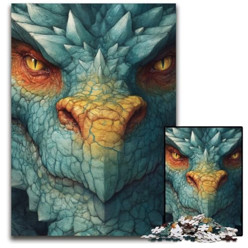 Puzzle für Erwachsene, 1000 Teile, Fliegender Drache, Holzpuzzle, Weihnachten, Halloween, Ostern, Neujahr, 50x75cm Puzzle für Erwachsene, 1000 Teile, Fliegender Drache, Holzpuzzle, Weihnachten, Halloween, Ostern, Neujahr, 50x75cm von JIANGENNF