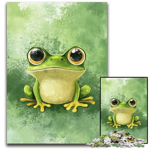 Puzzle für Erwachsene, 1000 Teile, Frosch-Holzpuzzle, Weihnachten, Halloween, Ostern, Neujahr, 50x75cm Puzzle für Erwachsene, 1000 Teile, Frosch-Holzpuzzle, Weihnachten, Halloween, Ostern, Neujahr, 50x75cm von JIANGENNF