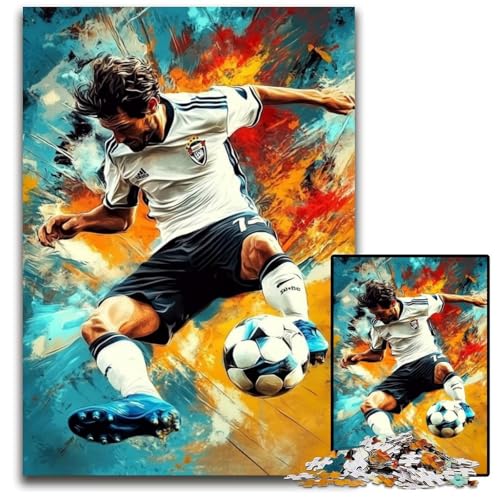 Puzzle für Erwachsene, 1000 Teile, Fußballspieler, Kartonpuzzle, lustige Spiele, ganze Familie, für Kinder ab 14 Jahren, 26x38cm Puzzle für Erwachsene, 1000 Teile, Fußballspieler, Kartonpuzzle, lustige Spiele, ganze Familie, für Kinder ab 14 Jahren, 26x38cm von JIANGENNF