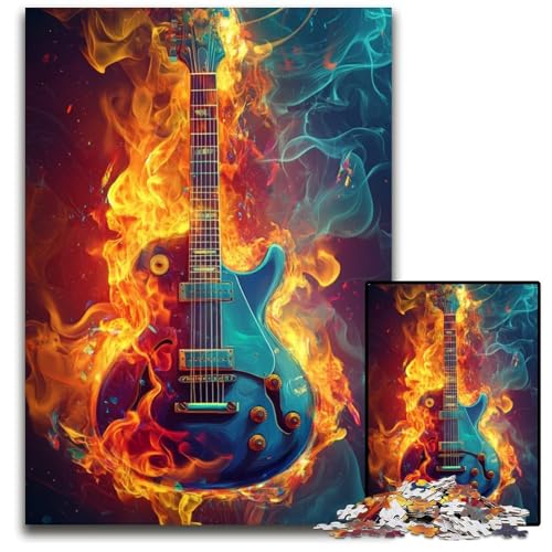 Puzzle für Erwachsene, 1000 Teile, Galaxie-Gitarre, Holzpuzzle, Heimdekoration, Familien-Herausforderung, Spielzeug für Männer, Frauen, Älteste, Senioren, 50x75cm Puzzle für Erwachsene, 1000 Teile, Galaxie-Gitarre, Holzpuzzle, Heimdekoration, Familien-Herausforderung, Spielzeug für Männer, Frauen, Älteste, Senioren, 50x75cm von JIANGENNF
