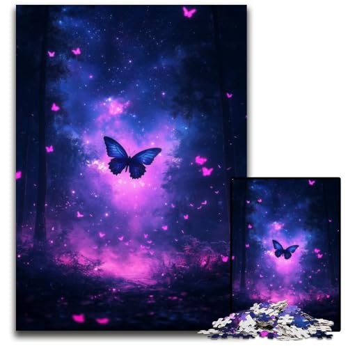 Puzzle für Erwachsene, 1000 Teile, Galaxie-Schmetterling, Holzpuzzle, Weihnachten, Halloween, Ostern, Neujahr, 50x75cm Puzzle für Erwachsene, 1000 Teile, Galaxie-Schmetterling, Holzpuzzle, Weihnachten, Halloween, Ostern, Neujahr, 50x75cm von JIANGENNF