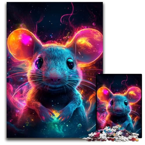 Puzzle für Erwachsene, 1000 Teile, Galaxy Mouse, Holzpuzzle für Erwachsene, Denksportaufgabe für Teenager und Familieninteraktion, 50x75cm/19,68x29,52 Zoll Puzzle für Erwachsene, 1000 Teile, Galaxy Mouse, Holzpuzzle für Erwachsene, Denksportaufgabe für Teenager und Familieninteraktion, 50x75cm/19,68x29,52 Zoll von JIANGENNF