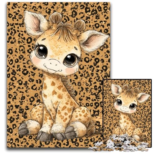 Puzzle für Erwachsene, 1000 Teile, Giraffe, Holzpuzzle, pädagogisches Denkspiel, künstlerische Heim- und Bürodekoration, ab 14 Jahren, 50x75cm Puzzle für Erwachsene, 1000 Teile, Giraffe, Holzpuzzle, pädagogisches Denkspiel, künstlerische Heim- und Bürodekoration, ab 14 Jahren, 50x75cm von JIANGENNF