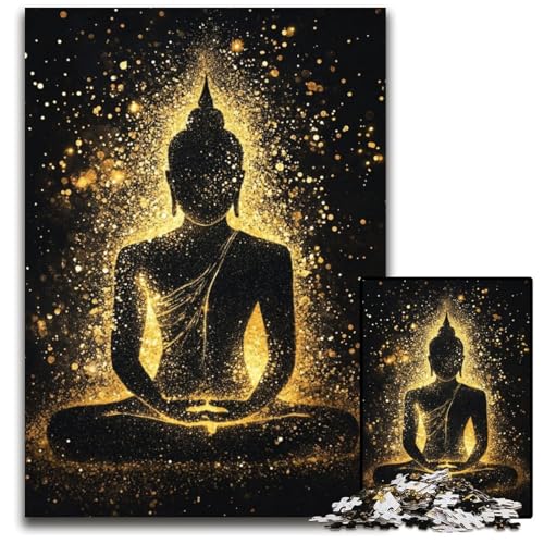 Puzzle für Erwachsene, 1000 Teile, Goldener Buddha, Karton-Puzzle, Lernspiele, DIY-Spielzeug, Geburtstagsgeschenk, Geschenke für 14-Jährige, 26x38cm Puzzle für Erwachsene, 1000 Teile, Goldener Buddha, Karton-Puzzle, Lernspiele, DIY-Spielzeug, Geburtstagsgeschenk, Geschenke für 14-Jährige, 26x38cm von JIANGENNF
