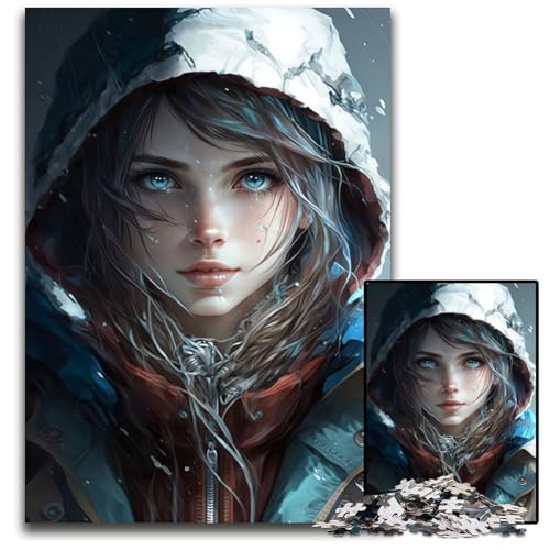 Puzzle für Erwachsene, 1000 Teile, ICY Anime Survival, Holzpuzzle, Spiel für Erwachsene, Geschenk, Familieninteraktives Spiel, Gehirn-Herausforderung, Geschenk, 50x75cm/19,68x29,52 Zoll von JIANGENNF